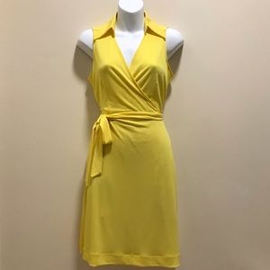 NY&CO YELLOW WRAP DRESS